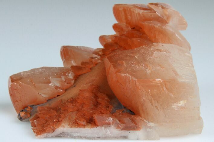 Hematite Pagoda Calcite on Scalenohedral Calcite - Fluorescent! #185657